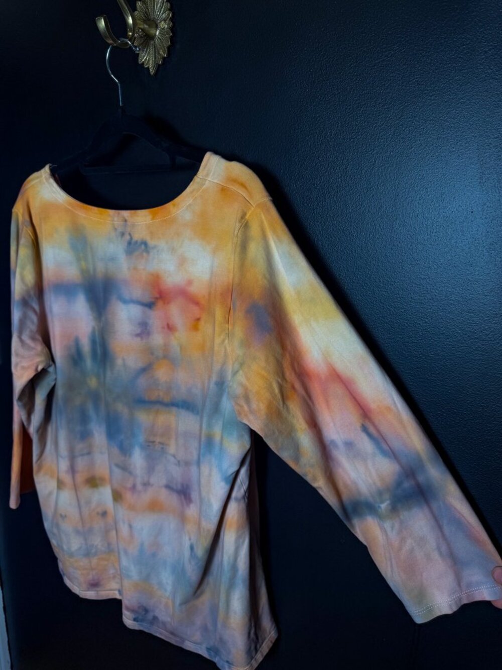 J.Jill Tie Dyed 3/4 Sleeve Top - Picture 7 of 7